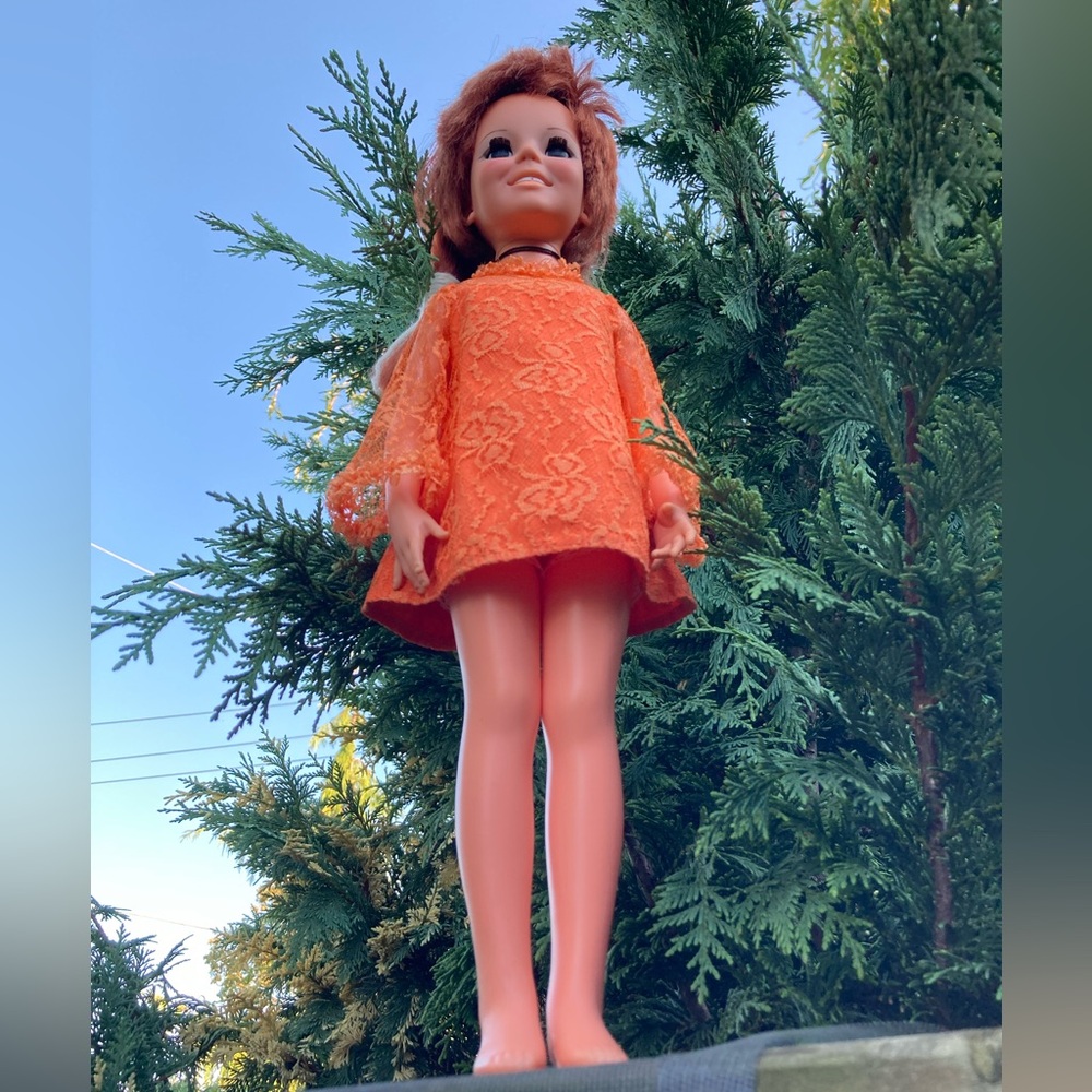 Vintage 1969 Beautiful Chrissy Doll - Working Hair, Original Outfit, No Shoes